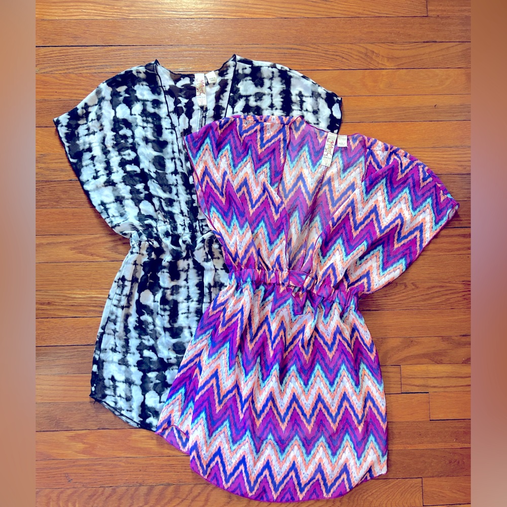 Bundle of 2 Miken Sheer Swim Cover Ups